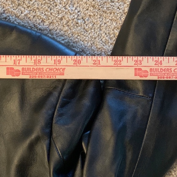 City Jones New York NY Mens Genuine Leather Blazer Sport Coat Jacket Black 40R - Picture 8 of 11